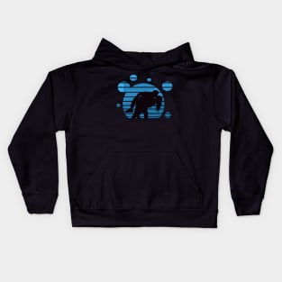 Romantic Blue Bubble Kids Hoodie